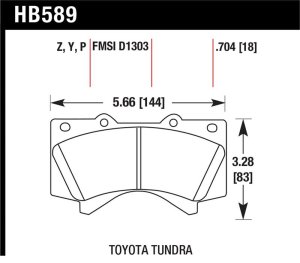 Hawk 08-10 Toyota Land Cruiser / 07-10 Tundra Super Duty Street Front Brake Pads