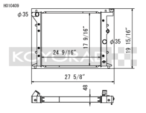 Koyo 92-96 Toyota Chaser/Mark II/Cresta (JZX90) 2.5L Turbo (M/T) Radiator (JDM Only)