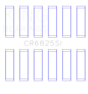 King Engine Bearings Chrysler 226 (3.7L) (Size +0.50mm) Connecting Rod Bearing Set