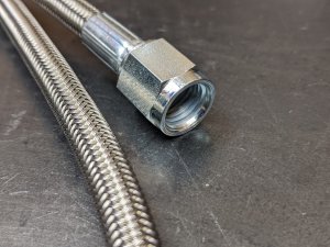 Stainless steel braided clutch hydraulic hose