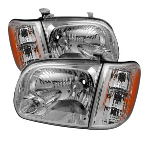 xTune Toyota Tundra Double Cab 05-06 OEM Style Headlights & Corner Lights Chrome HD-JH-TTUN05-AM-...