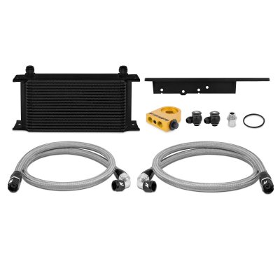 Nissan 350Z / Infiniti G35 Coupe Thermostatic Oil Cooler Kit, Black
