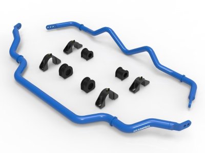aFe CONTROL Front and Rear Sway Bar Set Blue
