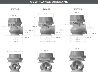 Garrett GVW 45mm External Wastegate replaces MV-R