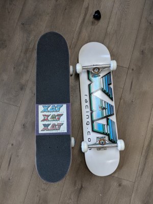 XAT Racing Skateboard Deck with Logo