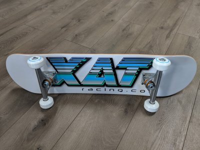 XAT Racing Skateboard Deck with Logo