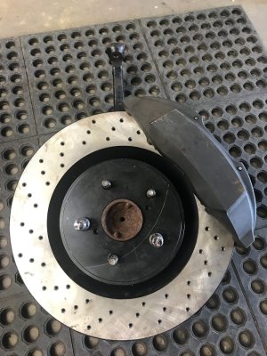 LS460 caliper IS-F rotor XAT Racing brake upgrade kit
