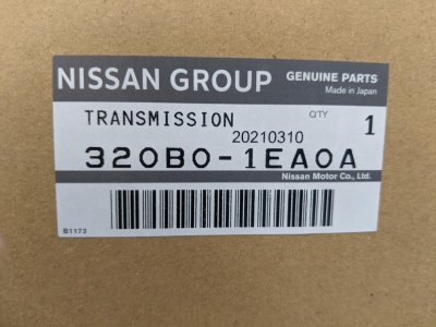 Brand New CD009 Transmission Nissan Manual 6 Speed 1EA0A JK40C etc.
