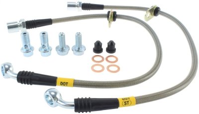 StopTech Front Hoses A80 or Z30 Stainless Steel Front Brake lines for 93-02 Supra Soarer SC300 SC...