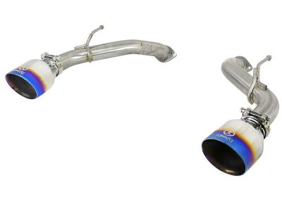 Takeda 2-1/2 IN 304 Stainless Steel Axle-Back Exhaust System w/ Blue Flame Tips