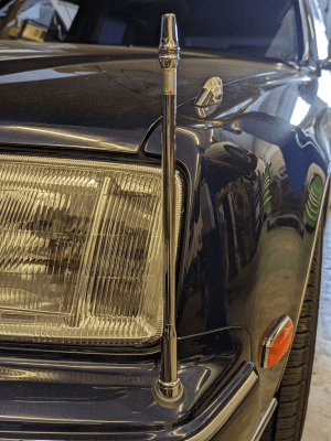 Toyota Century dealer option parking pole front bumper mounted