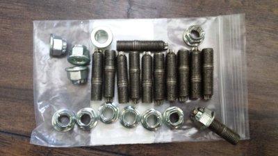 Supra 1JZ 2JZ OEM Exhaust Short Studs and Nut Package for Single Turbo Manifolds