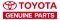 Genuine Toyota OEM parts